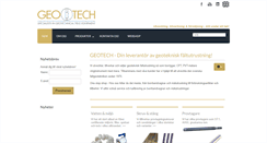 Desktop Screenshot of geotech.se