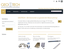 Tablet Screenshot of geotech.se
